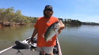 Lake Sinclair Bass Fishing  Practice 032919 [upl. by Christis372]