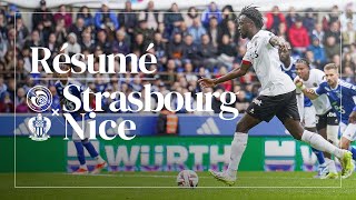 Résumé Strasbourg  Nice 13 I J31 Ligue 1 Uber Eats [upl. by Llevert980]