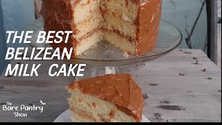 Belizean Milk Cake  Boiled Milk Frosting  Caramel Cake [upl. by Arny]