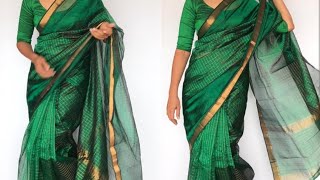 MANGALGIRI PURE PATTU BY COTTON SAREES CHECKS MANGALGIRI SAREES [upl. by Elinore]