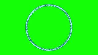 HUD Circle Green Screen 4K  Free to use [upl. by Hickie]