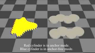 A softbodied amoeboid robot Slimy simulated resultmp4 [upl. by Eillime]