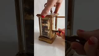 How to winding carriage clock [upl. by Libyc]