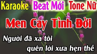 Men Cay Tình Đời Karaoke Tone Nữ Karaoke Hải Nhạc Sống  Beat Mới [upl. by Atekehs]