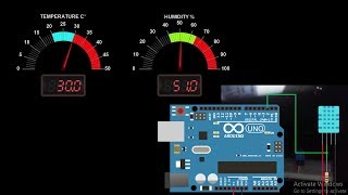 ARDUINO HMI WITH MODBUS RTU  Temperature amp Humidity sensing [upl. by Dannie208]