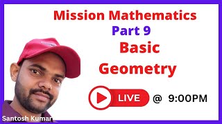 09 Mission Mathematics Basic Geometry  Shiksha Vichar Santosh Kumar maths basicmath [upl. by Eycats]