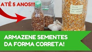 Como armazenar grãos  sementes à vácuo por até 5 anos [upl. by Naro950]