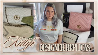 KITLIFE DESIGNER REPLICA HAUL Bags Purses Clothing Gucci  Clare Walch [upl. by Krell]