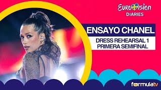 CHANEL en el Dress Rehearsal de la Semifinal 1 de EUROVISIÓN 2024 con DECLARACIONES [upl. by Aihsema]