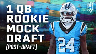 2024 1QB Dynasty Rookie Mock Draft [upl. by Oliy]