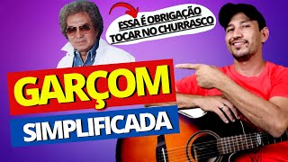 Como Tocar GARÇOM NO Violão  Reginaldo Rossi simplificada [upl. by Sirdi963]