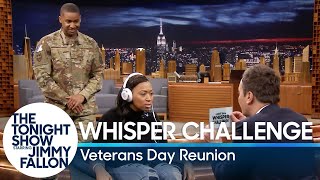 Whisper Challenge Veterans Day Reunion Surprise [upl. by Arikahs862]