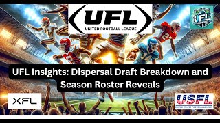 UFL Insights Dispersal Draft Breakdown and Season Roster Reveals – Ep3 [upl. by Sathrum]