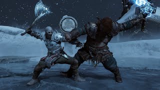 God of War Ragnarok  OP kratos Zeus Armor Vs Thor No damageGMGOW 4K 60fps PS5 [upl. by Annaej]