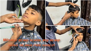 Without beard school boy beard shave or aibro cut school boy styles high fade military haircutasmr [upl. by Consolata]