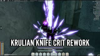 NEW KRULIAN KNIFE CRITICAL REWORK PURPLE LIGHTNING DEEPWOKEN [upl. by Niamrahc]