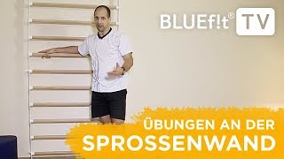 Sprossenwand Übungen  Sprossenwand Training für den ganzen Körper [upl. by Gilberta125]