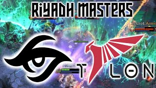 CARRY PUDGE vs TERRORBLADE  TALON ESPORTS vs TEAM SECRET  RIYADH MASTERS DOTA 2 [upl. by Laina471]