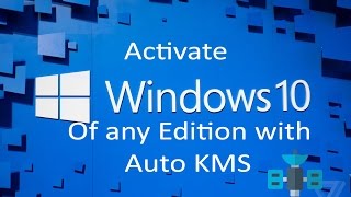 Permanently Activate any Edition of Windows 10 with Auto KMS activator [upl. by Jeminah541]