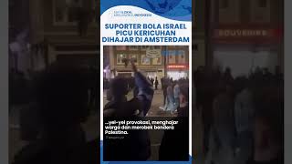 Picu Ricuh di Amsterdam Suporter Sepak Bola Israel Rusak Bendera Palestina Bonyok Dihajar Warga [upl. by Eloken817]