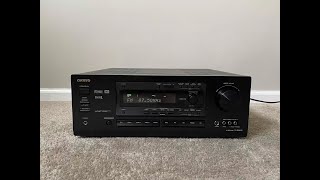 How to Factory Reset Onkyo TXDS676 51 Home Theater Surround Receiver [upl. by Helaina161]