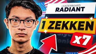 I GOT RANK 1 RADIANT FOR THE 7TH TIME   SEN zekken [upl. by Erreid]