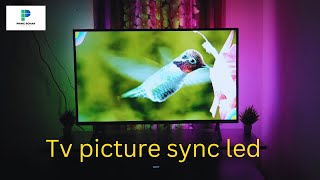 Tv picture sync led unboxing amp installation [upl. by Mossman]