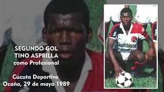 PRIMEROS DOS GOLES DEL TINO ASPRILLA COMO PROFESIONAL [upl. by Kwan]