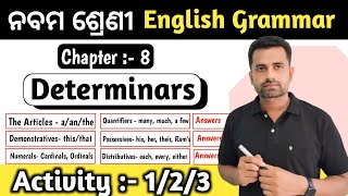 9th grammar Determinars activity 1 activity 2 activity 3 answers nounphrase articles demonstratives [upl. by Brandt641]