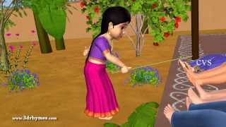 Kalla gajja kankalamma  3D Animation Telugu Nursery Rhymes for children [upl. by Lhadnek766]