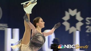 At 16 Anna Shcherbakova captures title at 2021 World Figure Skating Championships  NBC Sports [upl. by Randi887]