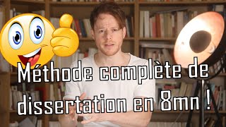 Méthode dissertation de philo en 8mn [upl. by Netsirt]