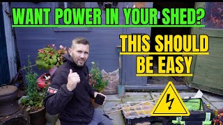 How To Install Power In Your Shed [upl. by Odranreb]