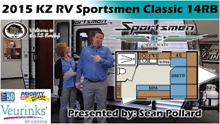 KZ RV Sportsmen Classic 14RB New Front Dinette Travel Trailer 2015  Grand Rapids MI [upl. by Eelatan]