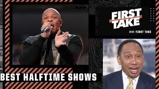 Stephen A reacts to the Super Bowl LVI halftime show 🎤  First Take [upl. by Leone]