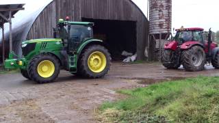 John Deere R6210 vs Case IH Puma 210 [upl. by Chrystal602]