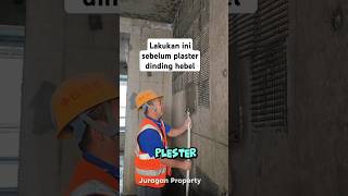 Cara plaster dinding bata hebel construction fyp fypshort short [upl. by Niltiac]