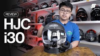 Helm Half Face PREMIUM Review Helm HJC i30 [upl. by Londoner198]