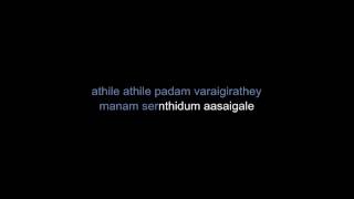 vizhiyile lyrics  ithu kadhir velan kadhal songs lyrics [upl. by Cocke]