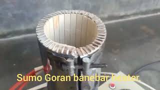 Bamboo me khana pakane wala heater Sumo Goran banebar electric heater bamboo heater [upl. by Ahsats]