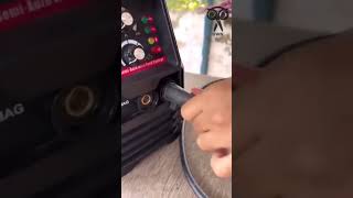 Mig plus arg welding flux core gasless machine shortsviral shortsvideo shorts [upl. by Laks848]