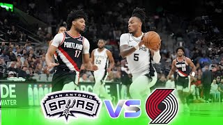 San Antonio Spurs vs Portland Trail Blazers Highlights  081120242025  Nba  Season [upl. by Enwad]