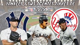 YANKEES y TODOS sus AGENTES LIBRES para MLB 2025  Noticias Yankees [upl. by Cummings]