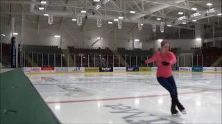 Adult Figure Skating NISA UK Level 2 Field Moves and Warm up [upl. by Accebber52]