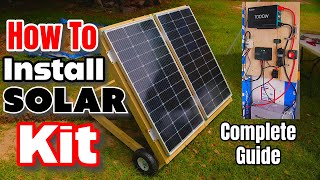 How To Install Solar Panel Kit Beginners Complete Guide Easy Simple [upl. by Akeryt]