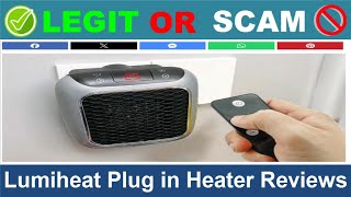 Lumiheat Plug in Heater Reviews  Nov 2024 Beware of Scam Watch Now [upl. by Assilat]