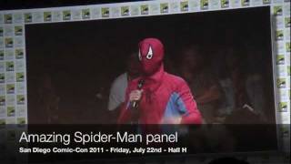 San Diego ComicCon 2011 Amazing SpiderMan Panel Surprise [upl. by Aundrea]