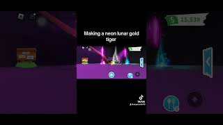 Making a neon lunar gold tiger adoptme roblox [upl. by Hakaber]