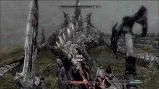 Elder Scrolls V Skyrim Random Dragon Encounter [upl. by Tybalt]