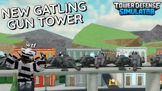 NEWEST TOWER IS RIDICULOUS GATLING GUN Tower in TDS [upl. by Fink]